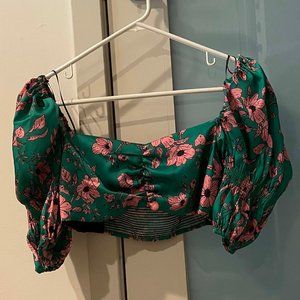 Zara Puff Sleeve Crop Top